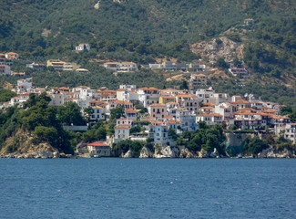 Skiathos town at the Sporades
