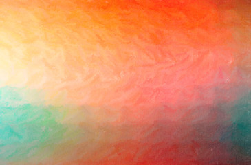 Abstract illustration of orange Wax Crayon background
