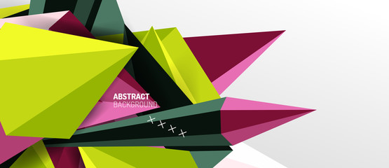 Trendy simple triangle abstract background, dynamic motion concept. Vector Illustration For Wallpaper, Banner, Background, Card, Book Illustration, landing page