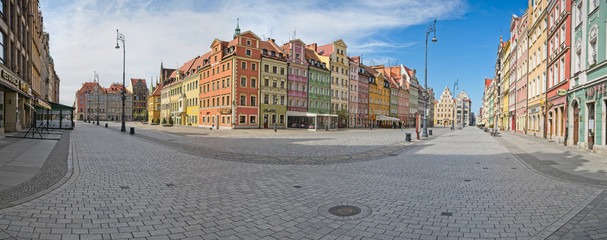 Fototapeta Wrocław - panorama rynku obraz