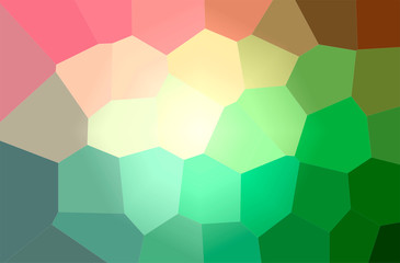 Fototapeta na wymiar Abstract illustration of green, pink, red, yellow Giant Hexagon background