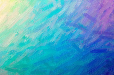 Obraz premium Abstract illustration of blue and green Bristle Brush Oil Paint background