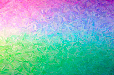 Abstract illustration of blue, green, purple Large Color Variation Impasto background