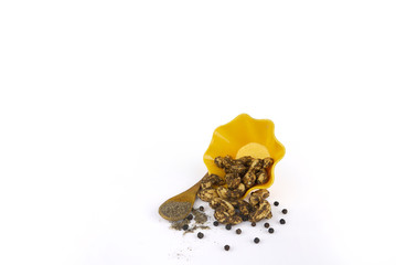 Dry Fruits Flavour in white backgroun