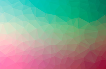 Illustration of abstract Green, Purple horizontal low poly background. Beautiful polygon design pattern.