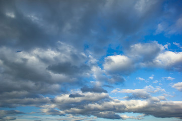 Blue sky and clouds background material