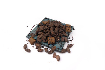 Dry Fruits Flavour in white backgroun