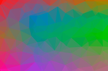 Illustration of abstract Green, Purple horizontal low poly background. Beautiful polygon design pattern.