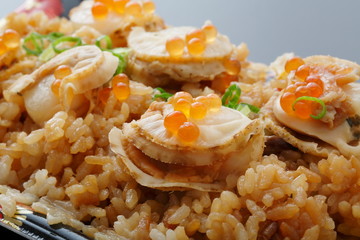 ホタテの炊き込みご飯