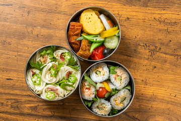 そうめん　ひやむぎ　Japanese very thin noodle(Somen)