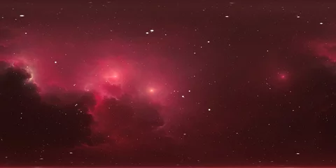 360 Grad interstellare Wolke aus Staub und Gas. Weltraumhintergrund mit Nebel und Sternen. Glühender Nebel. Panorama, Umgebung 360°-HDRI-Karte. Gleichwinklige Projektion, sphärisches Panorama © Peter Jurik