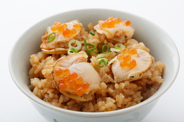 ホタテの炊き込みご飯