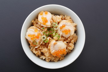ホタテの炊き込みご飯