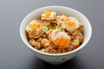 ホタテの炊き込みご飯