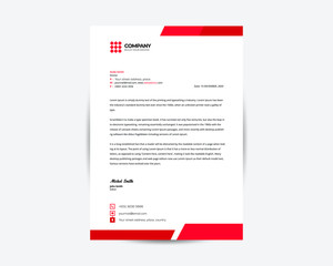 Professional Company Letterhead Template Design