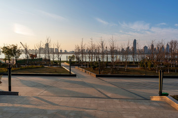 Fototapeta premium Sunset in the city