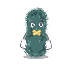 Thermotogae cartoon character style having strange silent face