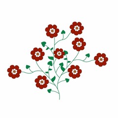 floral pattern illustration able to print