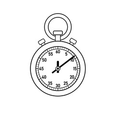 Simple icon stopwatch for sports