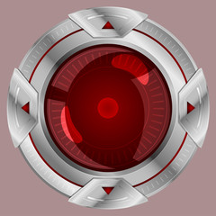 Red circle graphic Modern and beautiful Used to assemble modern and high-tech designs