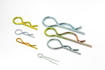 spring part for industrial use on white background.