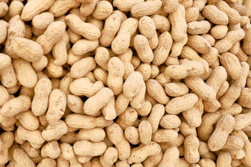 peanuts in the shell background or texture