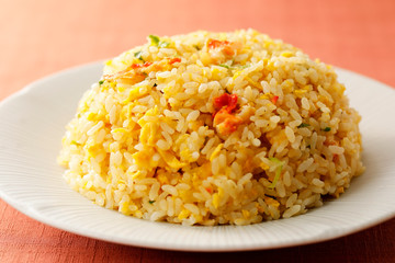 蟹炒飯　Crab fried rice