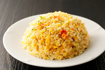 蟹炒飯　Crab fried rice