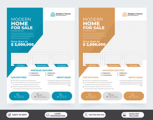 Real Estate Flyer Template | Modern Poster, Brochure cover for Real Estate Business