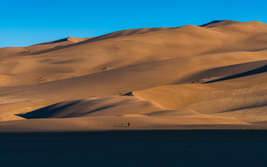Fototapeta na wymiar Great sand dune national park at sunrise,Colorado,usa.