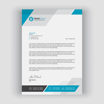 Corporate or Business Letterhead template  design