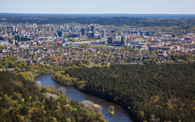 Fototapeta na wymiar View of the Vilnius city