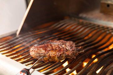 Grilled meat in a top restaurant