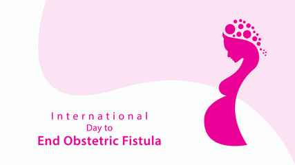 International Day to End Obstetric Fistula. Vector illustration