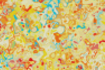 Colorful geometric pattern with different shapes. Modern creative texture, minimal flat style