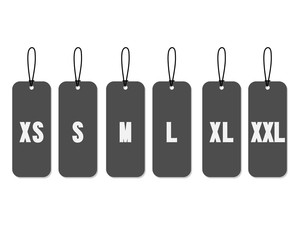 サイズタグ素材/ベクター