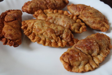 Kerala special snacks on isolated background.