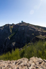 Mountain peak Pico do Arieiro at Madeira island, Portugal