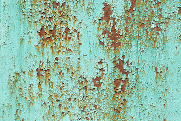Closeup of a rusty iron surface