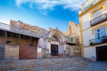 Obraz premium Roman amphitheater in Cartagena, Region Murcia, Spain