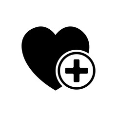 heart care icon vector design template