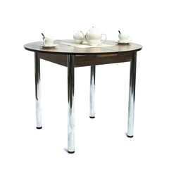table on white background