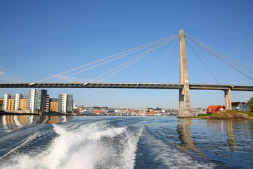 Stavanger City Bridge is a cable-stayed bridge in the city of Stavanger in Rogaland county, Norway.