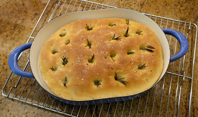 Focaccia is a flat oven-baked Italian bread