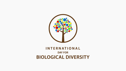 International Day for Biological Diversity. Vector illustration