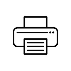 printer icon vector design template