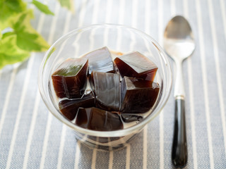 グラスに入ったコーヒーゼリー