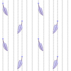 The background is seamless, light with feathers. Abstract image