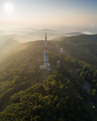 Obraz premium TV tower in Matra, hungary