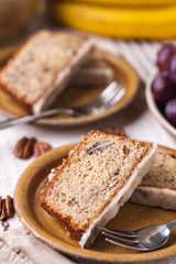 Piece of cake with fresh fruit